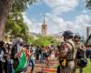 Protests against the war in the Gaza Strip continue at US universities