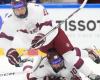 Latvian U-18 hockey players lose to the Americans in the world championship