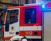Several people were rescued from a fire in a nine-story building in Riga at night