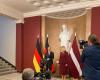 The prime ministers of the Baltic states meet with German Chancellor Scholz in Riga