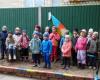 Photo: Kindergarteners take part in the sailing campaign
