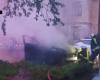 A Ukrainian car mysteriously catches fire in Riga, a moment later the police find the man hiding in a shed