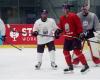 Latvian ice hockey players also train intensively on the day before the game, preparing for the match against Poland / Article