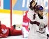 Latvian ice hockey players start the world championship with a victory in extra time over Poland